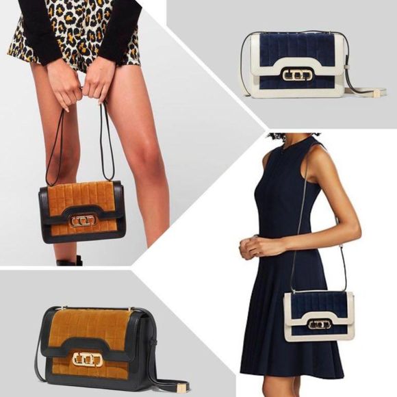 *RARE* MARC JACOBS The J Link Quilted Velvet & Leather Shoulder Bag - Pink & Red - Picture 14 of 14